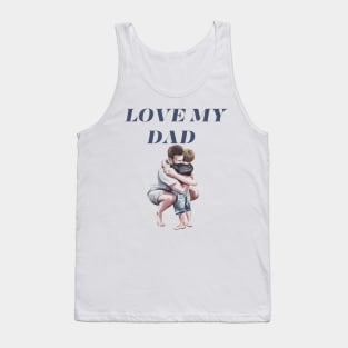 this dad loves his triplets Tank Top